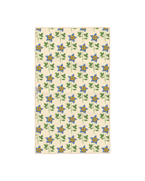 Colorado Kitchen & Tea Towel with floral pattern, eco-friendly recycled materials, super absorbent, quick-drying and lint-free.