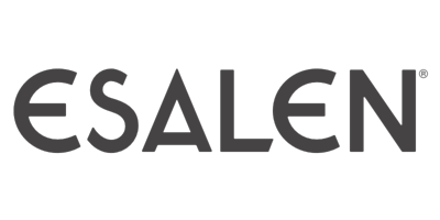 Alt Tag: Esalen logo with a bold white font on a black background, perfect for Trek Light enthusiasts exploring new adventures.