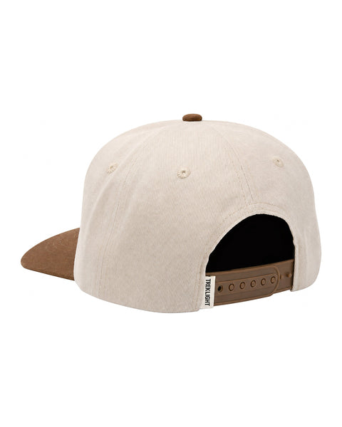 Back view of the Happy To Be Here Hat showcasing its adjustable strap and stylish design.