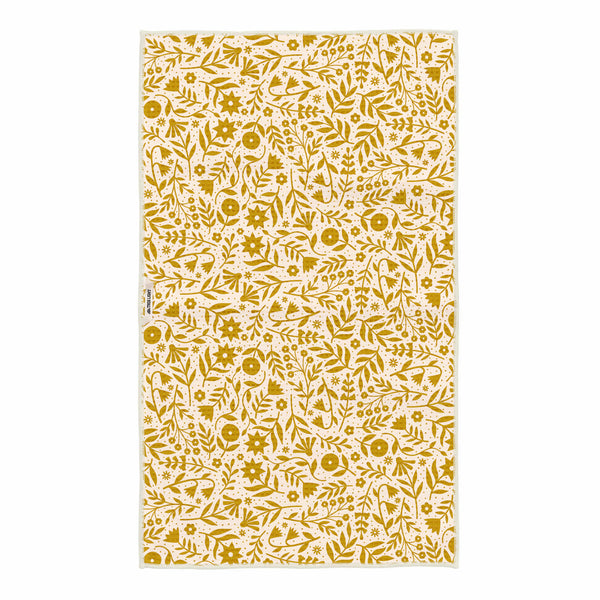 Meadow Kitchen & Tea Towel with floral design, eco-friendly Grip-Tex fabric, super absorbent, quick-drying, lint-free for kitchen use.