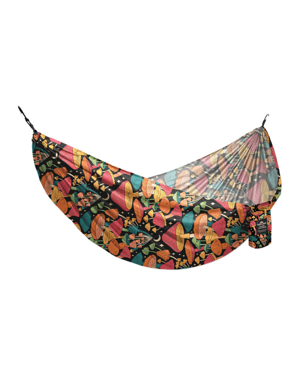 Double Hammock (Midnight Mushroom Print)