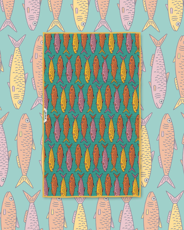 Sardine School Kitchen & Tea Towel
