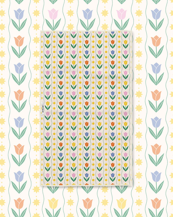 Spring Tulips Kitchen & Tea Towel