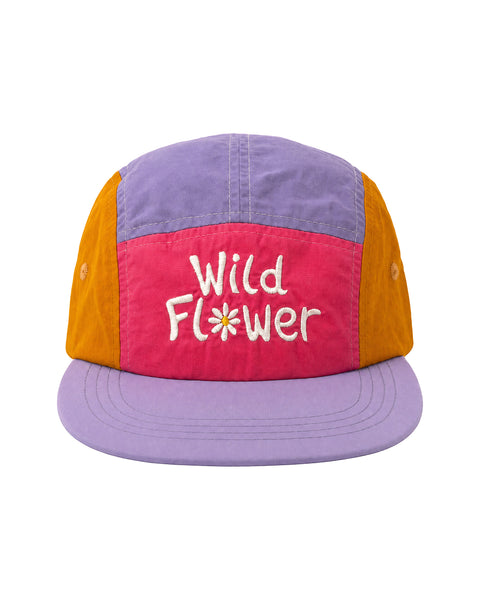 Colorful Wild Flower Kids Hat with adjustable fit for sunny days and adventures.