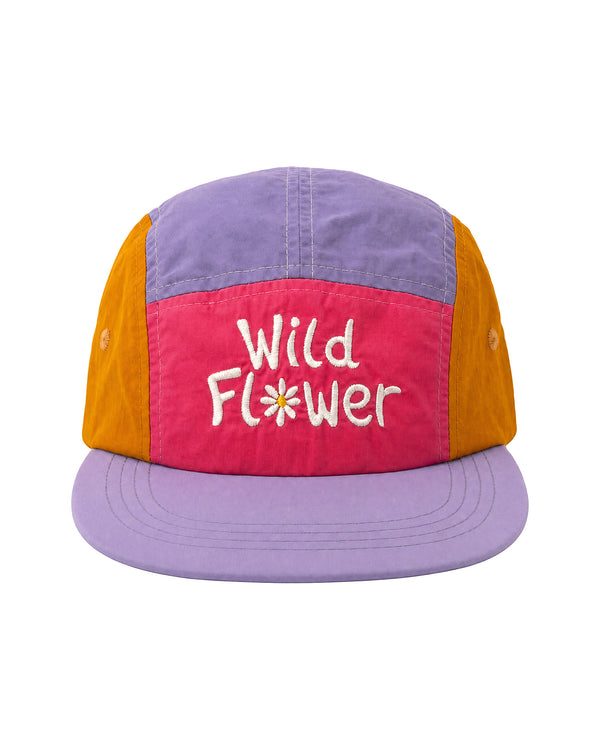 Colorful Wild Flower Kids Hat with adjustable fit for sunny days and adventures.