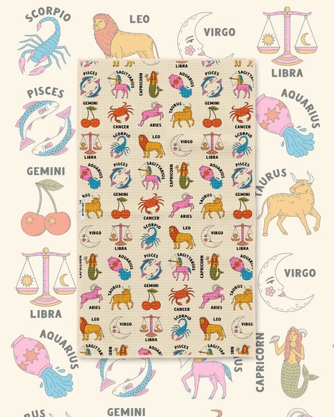 Zodiac Kitchen & Tea Towel