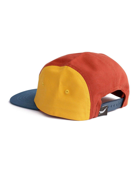 Colorful Trek Light Stay Wild kids hat with 5-panel camper style design. Perfect for outdoor adventures in Youth and Baby/Toddler sizes.