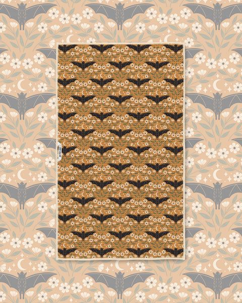 Bats & Blooms Kitchen & Tea Towel