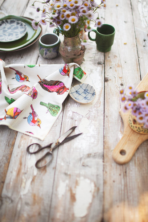 Bird Song Kitchen & Tea Towel