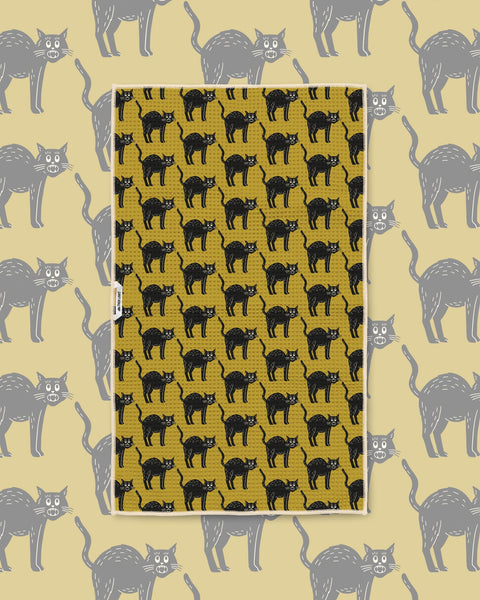 Black Cats Kitchen & Tea Towel