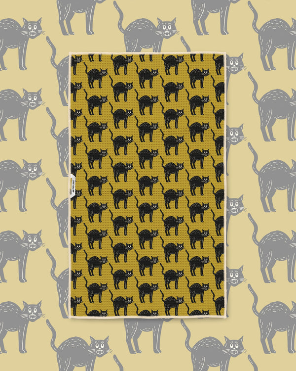 Black Cats Kitchen & Tea Towel