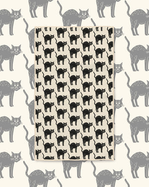 Black Cats Kitchen & Tea Towel