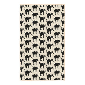 Black Cats Kitchen Tea Towel