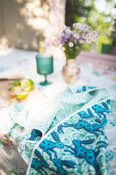 Bunnies On Parade Kitchen & Tea Towel