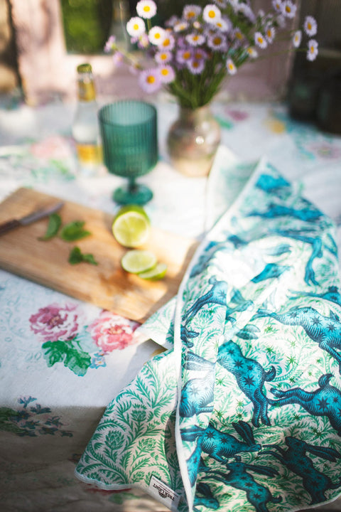 Bunnies On Parade Kitchen & Tea Towel