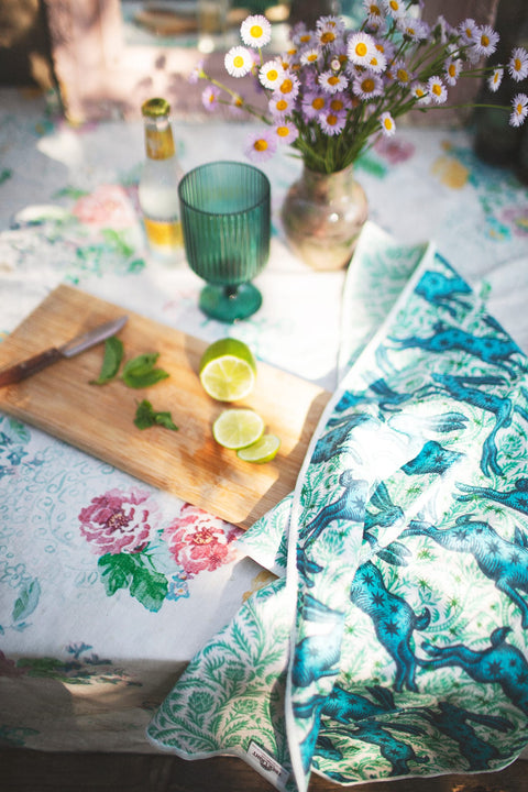 Bunnies On Parade Kitchen & Tea Towel