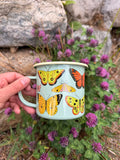 Butterfly Beauty Mug - Enamel 16oz Mug