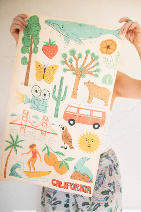 California Kitchen & Tea Towel