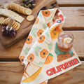 California Kitchen & Tea Towel featuring vibrant designs, perfect for cleaning, drying, and adding style to your kitchen.