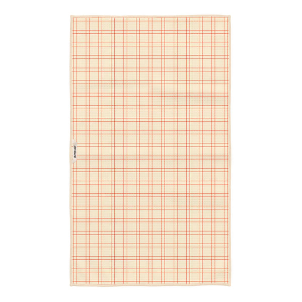 Cherry Lover Kitchen & Tea Towel featuring a red and cream plaid pattern, made from eco-friendly recycled materials, quick-drying and lint-free.