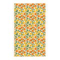 Citrus Saved Me Kitchen Tea Towel with vibrant citrus fruit pattern; eco-friendly and super absorbent, perfect for spills and drying.