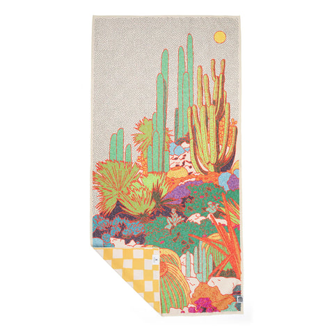 Desert Dreams Wander Towel by Trek Light - eco-friendly, 100% recycled, quick dry, lightweight, and portable with cactus design