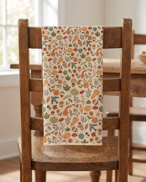 Fall Harvest Kitchen & Tea Towel
