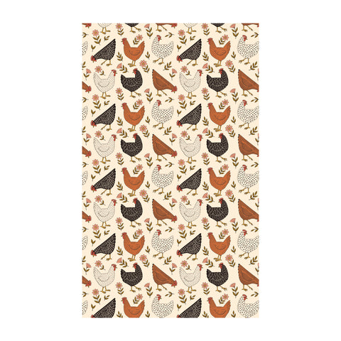 Farmhouse Chicken Kitchen & Tea Towel with chicken pattern, eco-friendly, best kitchen towel, quick-drying, and super absorbent.