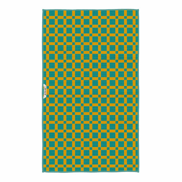 Garden Buzz Kitchen & Tea Towel with vibrant double-sided design, made from 100% recycled materials and featuring a super absorbent fabric.