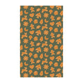 Gingerbread kitchen and tea towel with vibrant holiday patterns, eco-friendly recycled materials, super absorbent and quick-drying.