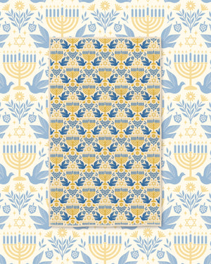 Hanukkah Lights Kitchen & Tea Towel