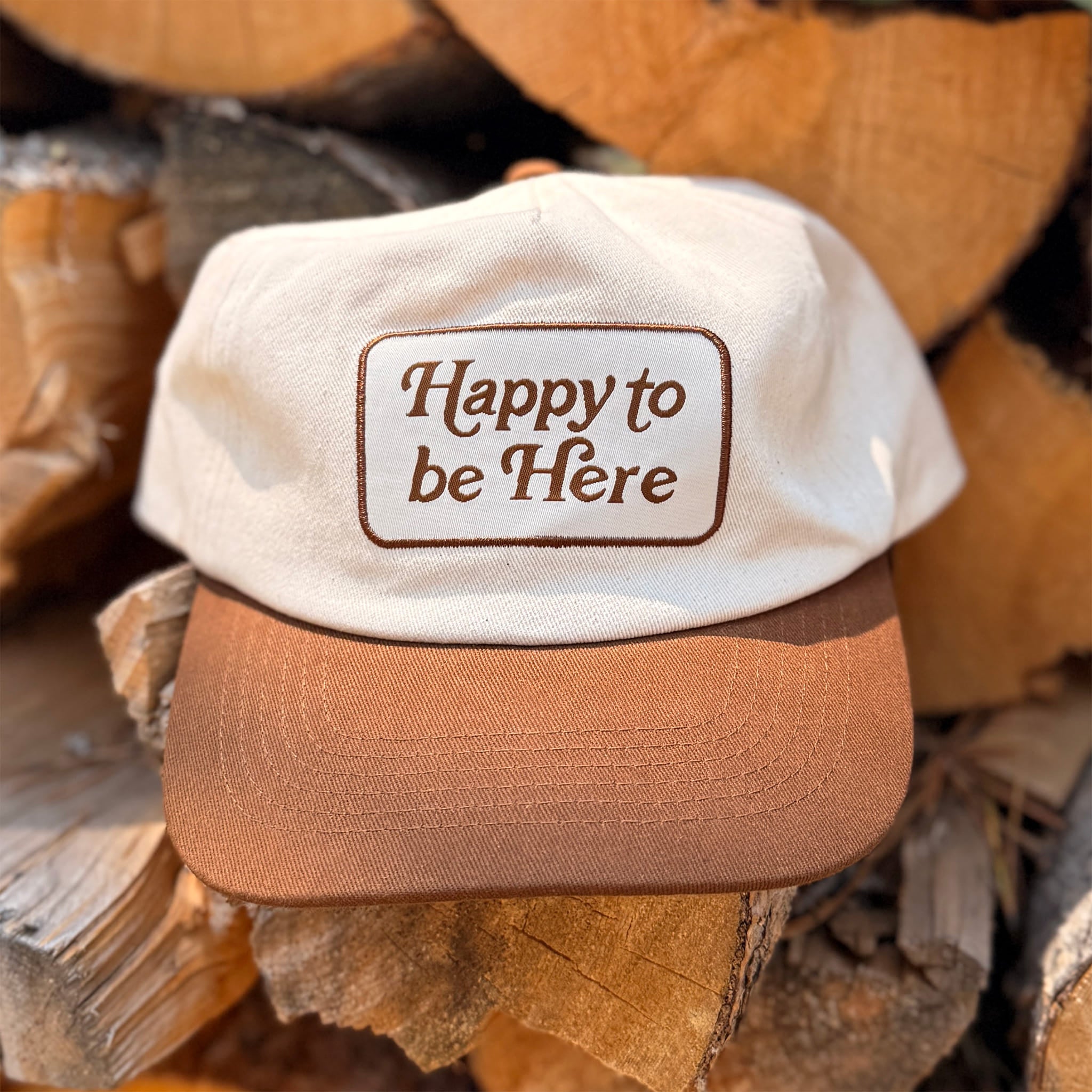 Happy To Be Here Hat - Fun Adjustable Snapback – Trek Light
