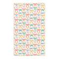 Holiday Bows Kitchen & Tea Towel with colorful bows pattern, eco-friendly recycled material, quick-drying and absorbent.