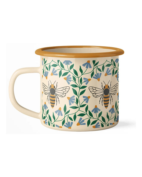 Honey Bee Enamel Mug 16oz