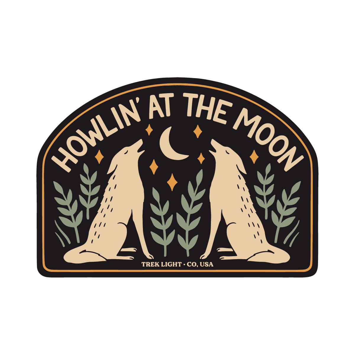 Howlin' At The Moon Sticker