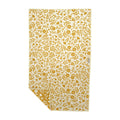 Yellow floral Meadow Kitchen & Tea Towel, eco-friendly and super absorbent, designed for quick-drying and lasting use in the kitchen.
