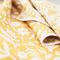 Yellow floral pattern on Meadow Kitchen & Tea Towel made from 100% recycled, super absorbent, quick-drying fabric.