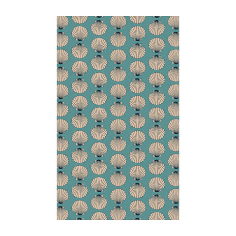 Mermaids Kitchen & Tea Towel with seashell design, eco-friendly, super absorbent, double-sided, perfect kitchen, dish, and tea towel.