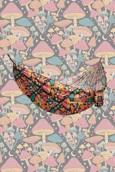 Double Hammock (Midnight Mushroom Print)
