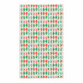 Colorful patterned Mittens Kitchen & Tea Towel made of 100% recycled materials, featuring a double-sided design with a hanging loop.