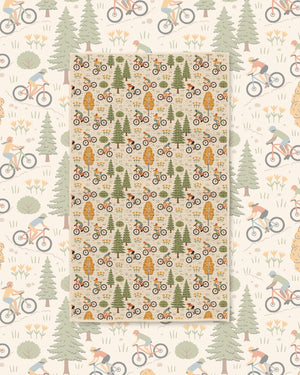 Mountain Biking Kitchen & Tea Towel