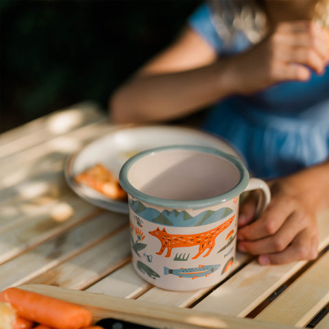 Mountain Stream Enamel Mug 16oz