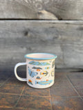 Mountain Stream Enamel Mug 16oz