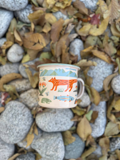 Mountain Stream Enamel Mug 16oz