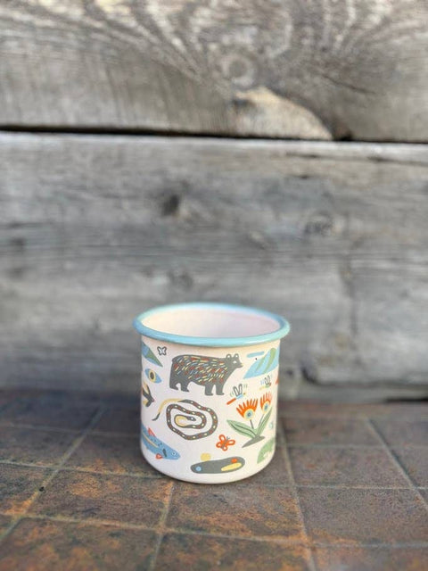 Mountain Stream Enamel Mug 16oz