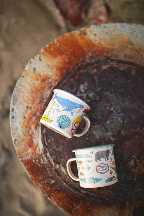 Mountain Stream Enamel Mug 16oz
