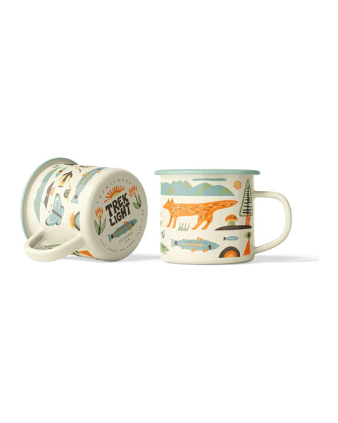 Mountain Stream Enamel Mug 16oz