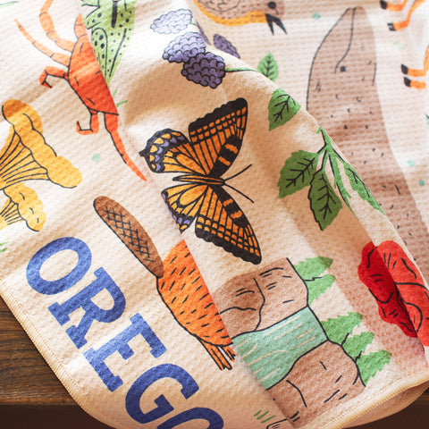 Oregon Kitchen & Tea Towel