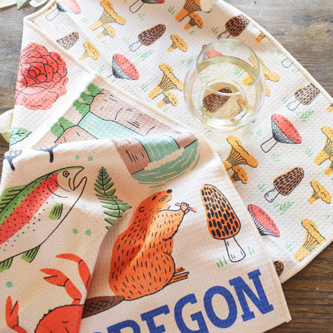 Oregon Kitchen & Tea Towel