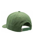 Back view of the Party Animal Kids Hat, a green cotton-style cap with a snap strap and small woven label, on white.
